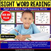 SIGHT WORD Activities for Special Education and Autism | TASK BOX FILLER®